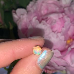 Single 14K Opal Earring